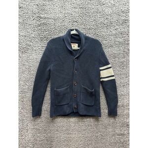 Birdwell Beach Britches Shawl Collar Cardigan Sweater Black Mens Size XS